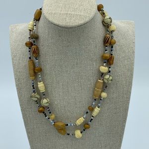 Ethnic Beaded Long Necklace